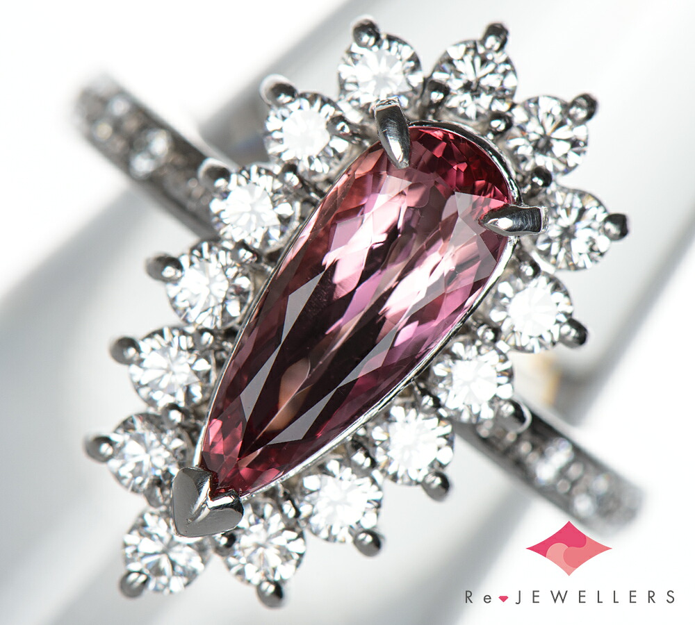 インペリアルトパーズ2.06ct ダイヤモンド 計0.957/計0.07ct プラチナ900 12号 リング・指輪【中古】（2200000486752）