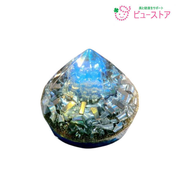 正規販売店 目覚めの月光 ダイヤモンド型オルゴナイト2 ボヘミアオルゴナイト ハンドメイド 手作り オルゴンエネルギー 電磁波対策