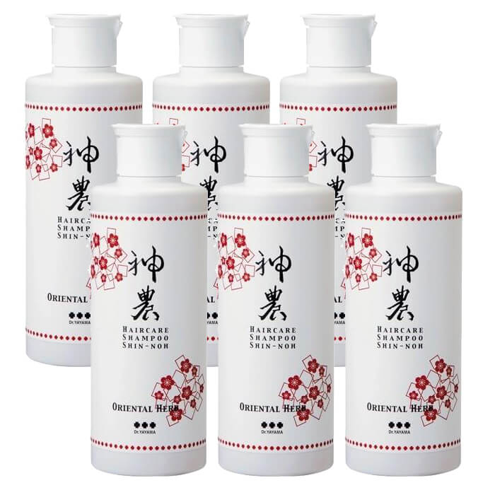 正規販売店 神農ヘアシャンプー 200ml　6本セット 12時迄注文は当日出荷 植物の抽出液とハーブエッセンスをバランスよく配合した神農シャンプー 365日ヤマト佐川便倉庫出荷