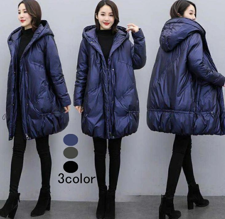 ダウンジャケット レディース ダウンコート ダウンジャケット ロング丈コート 冬服 防風 防寒着 暖かい オシャレ 長袖アウター 大きいサイズ フード付き 上品 20代 30代 40代 スプリングコート｜crystal beauty salon gem
