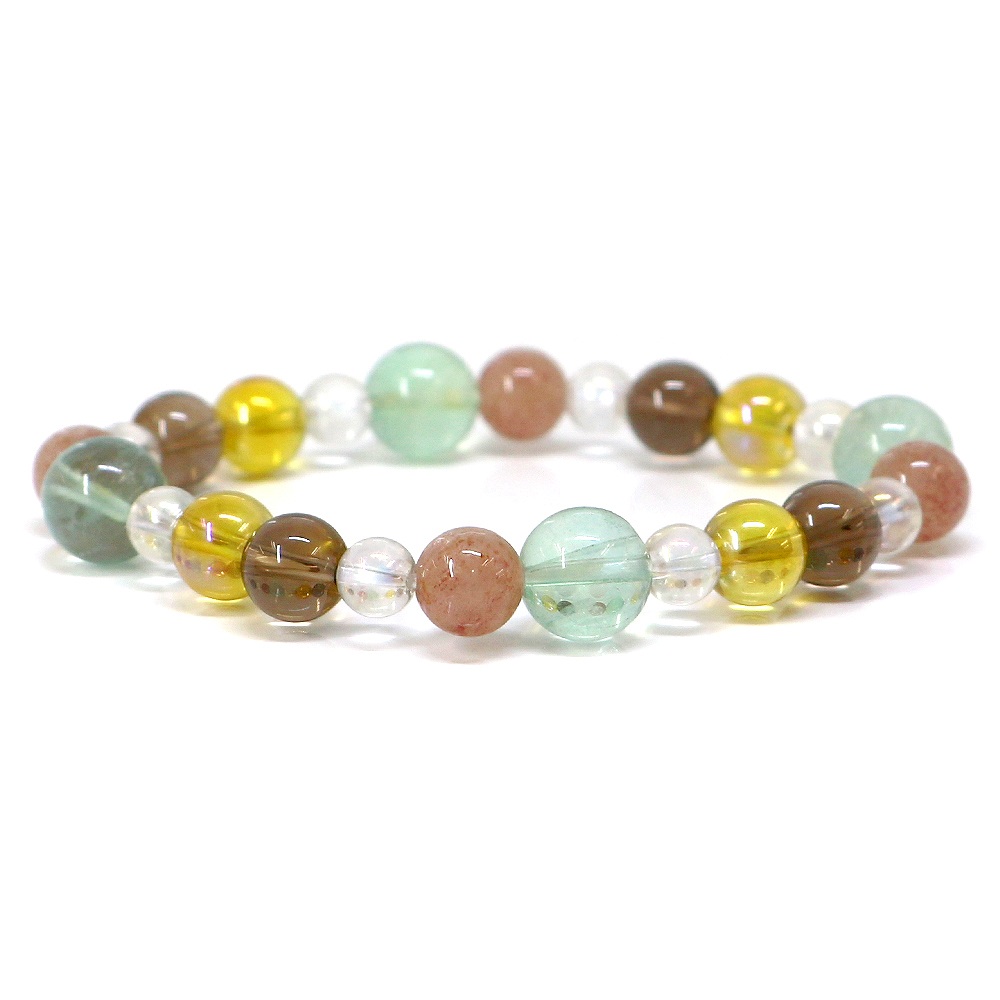 楽天市場】レインボーフローライト【蛍石】マクラメ編み