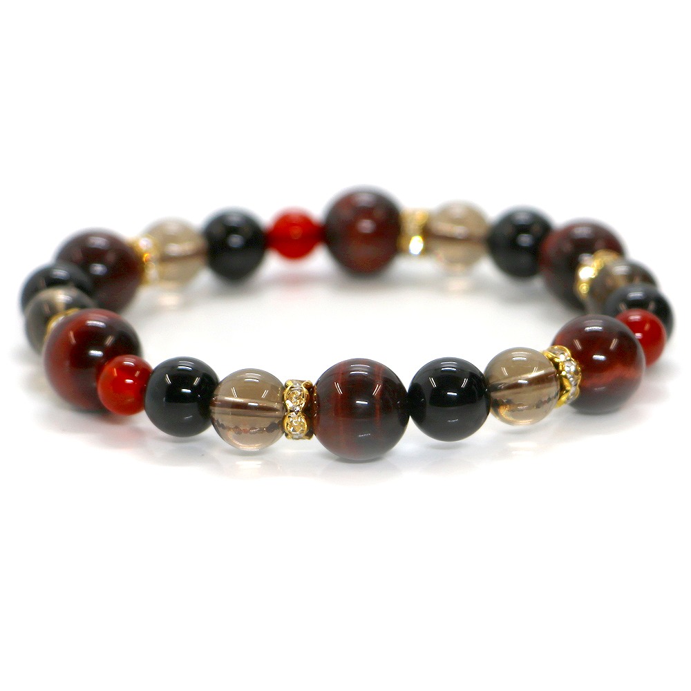 楽天市場】ブルータイガーアイ＆イーグルアイのコンビブレスレット