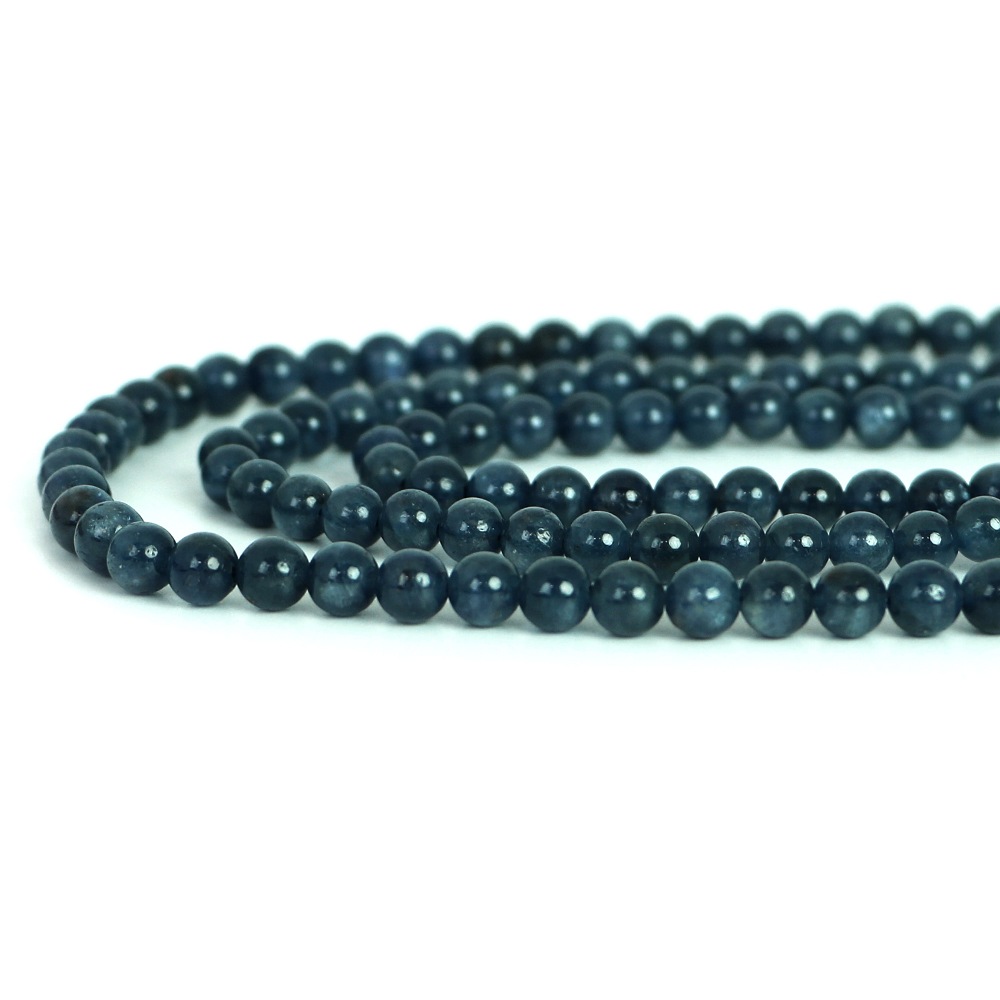 ○1連販売○サファイア【丸玉】5.5ｍｍ【天然石 ビーズ パワーストーン】