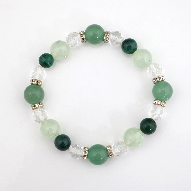 清涼感☆ブルー小物?シャンデリア＆天然石アベンチュリンの観葉植物