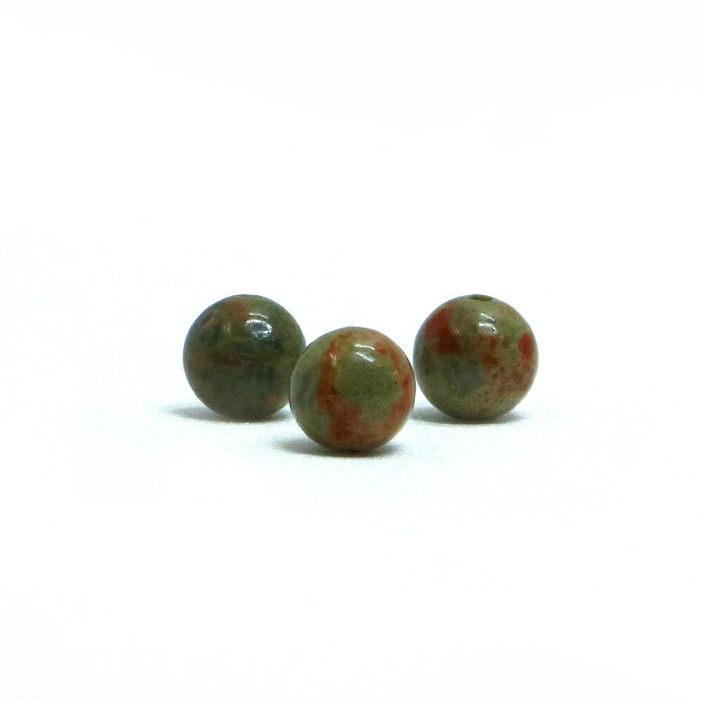 楽天市場】○5粒売り○ユナカイト【丸玉】4mm【天然石 ビーズ