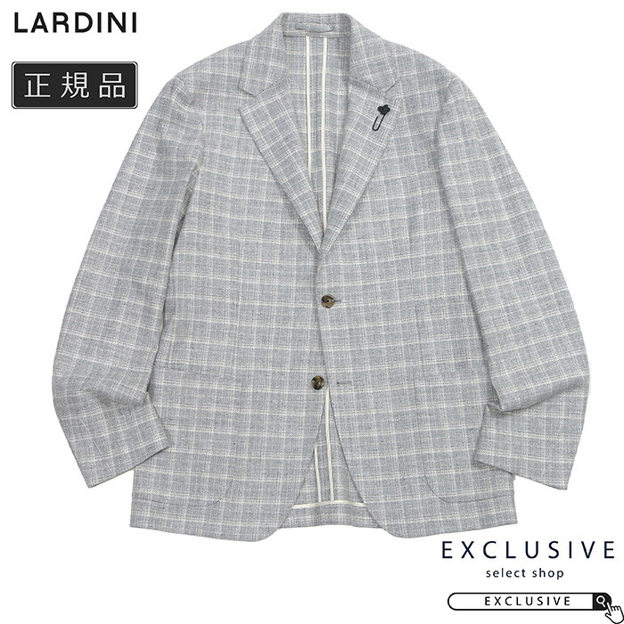 LARDINI ラルディーニ ジャケット メンズ ウールカシミヤ チェック柄 2B シングル テーラード 秋冬新作 正規品 イタリアブランド 高級イタリアファッション おしゃれ 人気 通勤 通学 ギフト プレゼント 5216A6202JQ4703