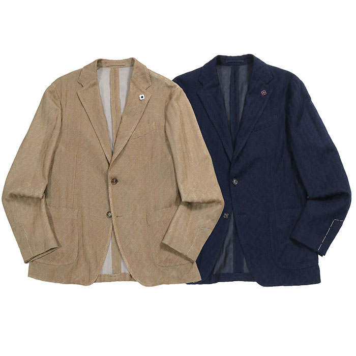 ラルディーニ サマー コットン ジャケット ブラウン XXL 2B 背抜 美品