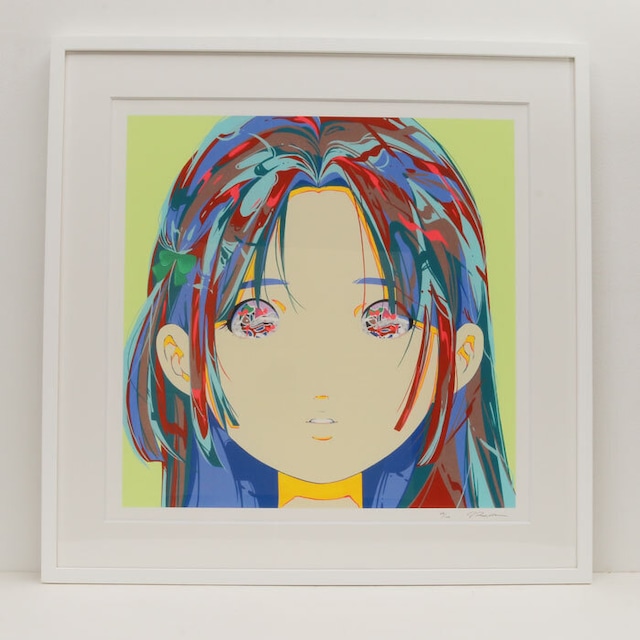 愛☆まどんな 意中の女の顔が思い出せない 玉お父ちゃん ジクレー 版画 人となり画 アニメ 飾りもの 芸術品 芸術 絵図 額装