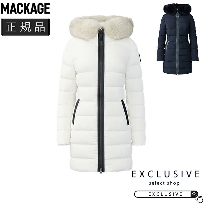 MACKAGE マッカージュ CALLA-BX レディース フォックスファー ロングダウンコート グニチャーモデル 撥水 防寒 軽量 ストレッチ ファー付き 美シルエット 日本別注カラー 秋冬 正規品
