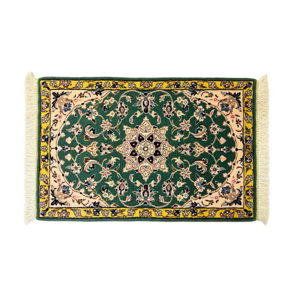 【国内定まりインポート元直送品イラン引っ敷き】品番43149 野球クラブ9L 羊毛 緑であること 76×50 仕事場ナリン