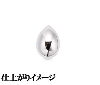 ジュエリーリフォーム セミオーダー ペンダントトップ用 カスタムジュエリー 既成デザイン枠 しずくデザイン ティアドロップ ミニサイズ お手持ちメレダイヤで加工可能 【16E0303】 【店頭受取対応商品】
