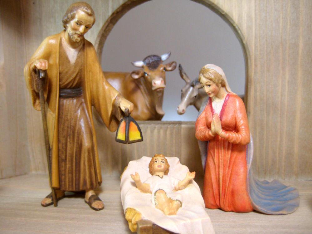【海外輸入】 《レーピ》欧州教会使用創業100年木彫りブランド木彫り クリスマス人形キリスト降誕セット プレゼピオ ヴェネチアン シリーズ人形