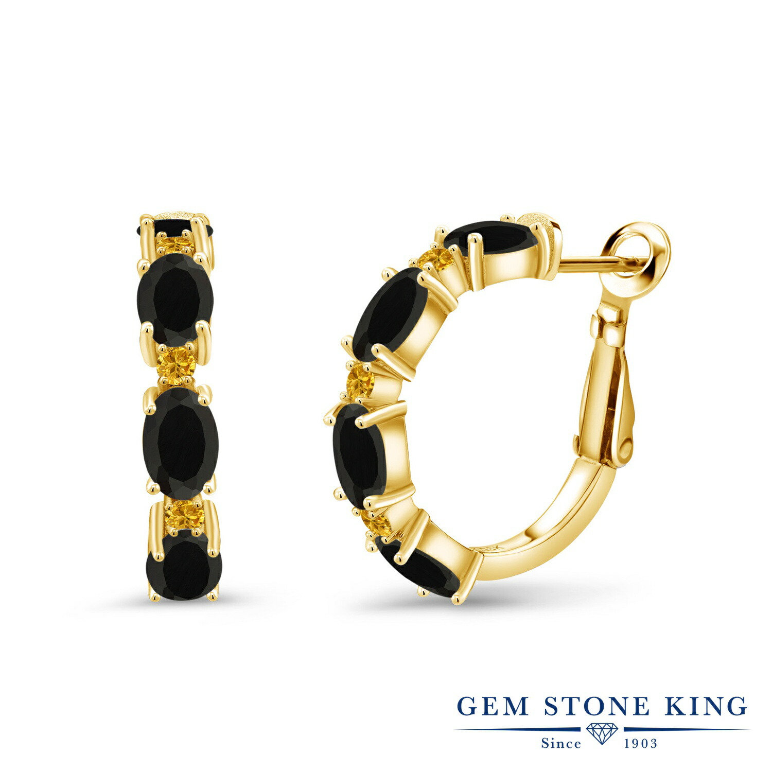 高品質 Gem Stone King天然 イエローサファイア ブレスレット