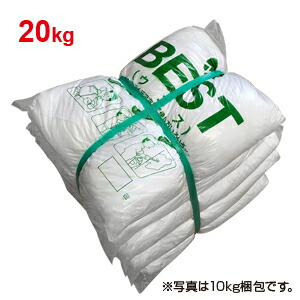 【貨物輸送無料】【ウエス】白綿敷き布ウエス 20kg ※代引っ張ること不可※【NOH】