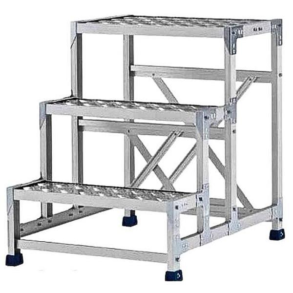 アルインコ 作業台 天板縞板タイプ CSBC376S 3段 業務用 32,239円
