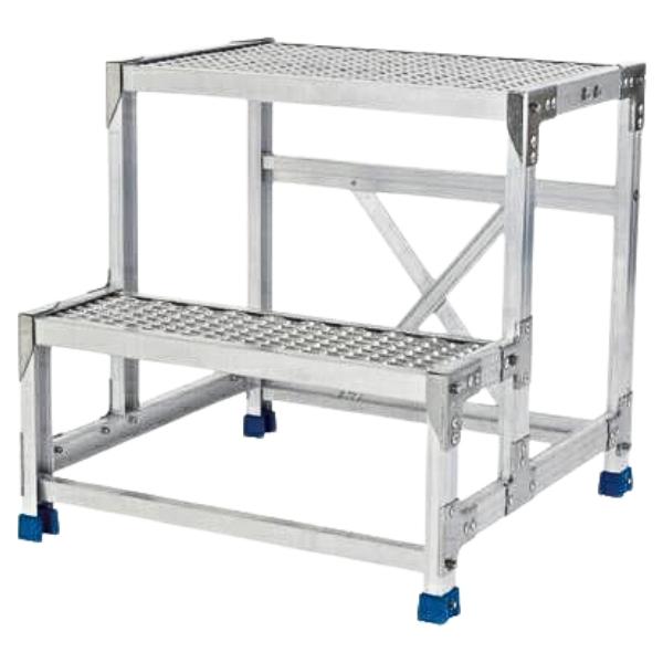 アルインコ 作業台 天板エキスパンドメタルタイプ CSBE266S 1段 天板寸法：600&times;400mm 天板高さ：600mm｜GO＆GO