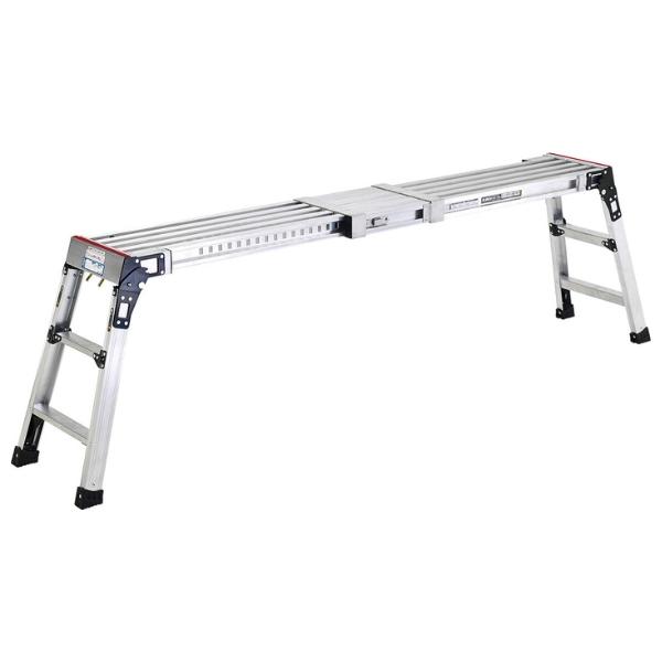 アルインコ 伸縮天板付足場台 VSK1706 天板寸法:236×1183~1753mm 天板高さ:0.60m|GO&GO
