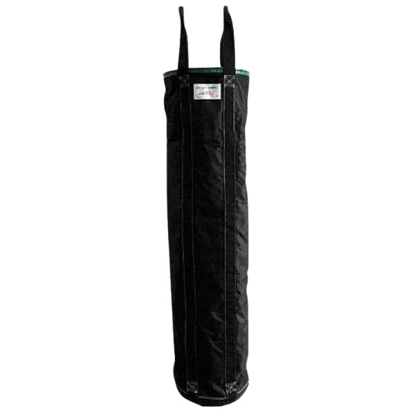 アラオ リフトバッグ φ350×H1400 緑色 AR-4033 最大荷重100kg 底鉄板 Dカン付き 巾着加工なし 1個