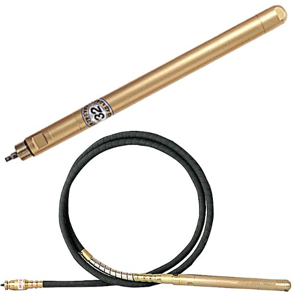 エクセン HVフレキシブルバイブレータ HVフレキアッセン HV32ZB 6m EXEN