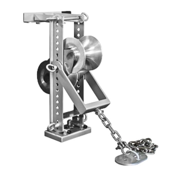 育良精機 ISK-CBM300 シーソー金車 ケーブル延線工事の各屈曲部 半径300mm 安全荷重9.8kN 分解式でハンドホールや屈曲部の延線作業に最適