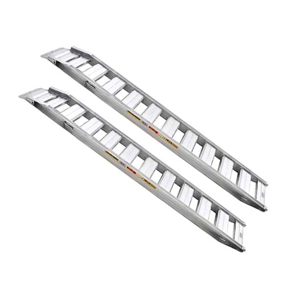 昭和ブリッジ GP-375-45-4.0S GP-S アルミブリッジ セーフベロタイプ 有効幅450mm 全長3750mm 最大積載4.0t 2本組 農機・小型/中型建機用 アルミラダー｜GO＆GO