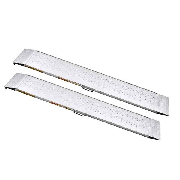 昭和ブリッジ SGN-180-25-0.5TN SGN アルミブリッジ 雷神 ツメタイプ 有効幅244mm 全長1800mm 最大積載0.5t 2本組 鉄ホイール・ゴムホイール用 自走式草刈機