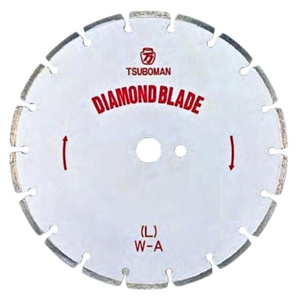 ツボ万 ダイヤモンドカッター 大口径ブレード L-18&times;7.5&times;27 Lタイプ 湿式用 セグメントタイプ 18&rdquo;&times;3.5&times;7.5&times;27.0 TSUBOMAN｜GO＆GO
