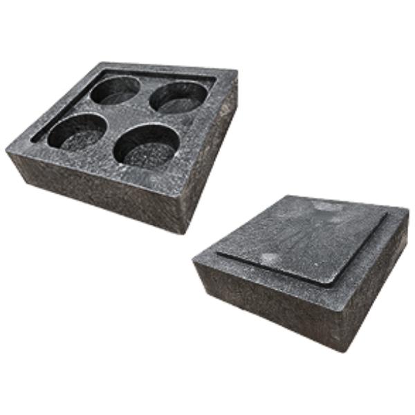 WPT HB-300 再生プラスチックブロック 10個セット プレハブ束石用 300mm×300mm×90mm 重量5.5kg