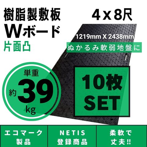 楽天市場】Wボード1219mm×2438mm 片面凸 15mm厚 4尺×8尺 長孔4つタイプ 