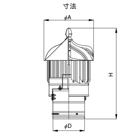 ＳＡＮＷＡ ルーフファン 自然換気用 Ｄ－２１０ 1台 (D-210