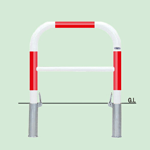 帝金 バリカー 横型 82-P3赤白 【個人宅配送の場合、追加運賃発生】 【受注生産品】 22,649円