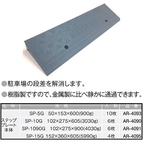 大人気商品 ステッププレート 本体 10枚 SP-5G（段差解消樹脂スロープ