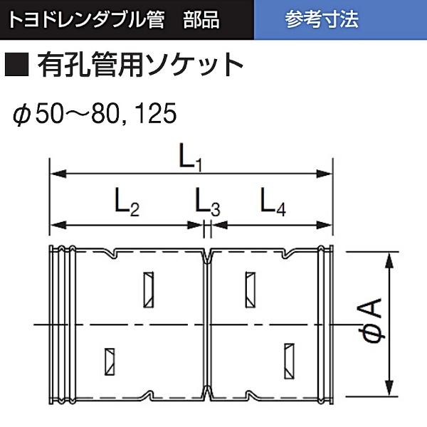 激安正規 トヨドレンダブル管 有孔管用ソケット TDW-75 φ75用 デンカ www.servitronic.eu