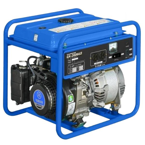 【納期確認商品】デンヨー 小型ガソリン発電機 GA-2606U3 60Hz機 パイプフレーム型 スタンダード Denyo｜現場にGO