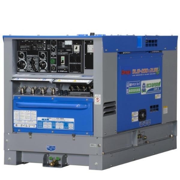 【納期確認商品】デンヨー ディーゼルエンジン溶接機 DLW-200&times;2LSE 超低騒音型 Denyo｜現場にGO