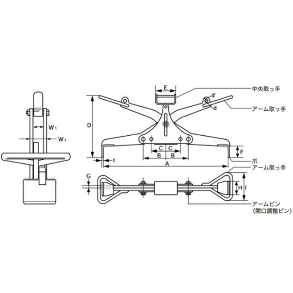 美しい イーグルクランプ U字溝敷設用クランプ UGH-200 ad-naturam.fr