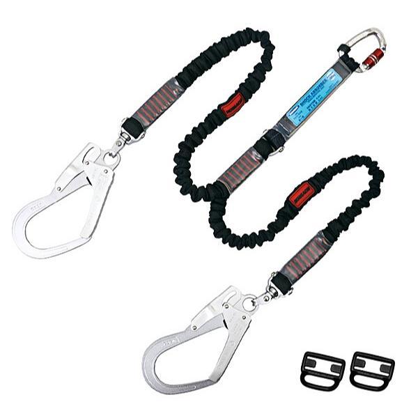 藤井電工 ノビロン THL-2-NV93SV-21KS-2R23 黒 墜落制止用器具 フルハーネス用ツインランヤード 9,839円