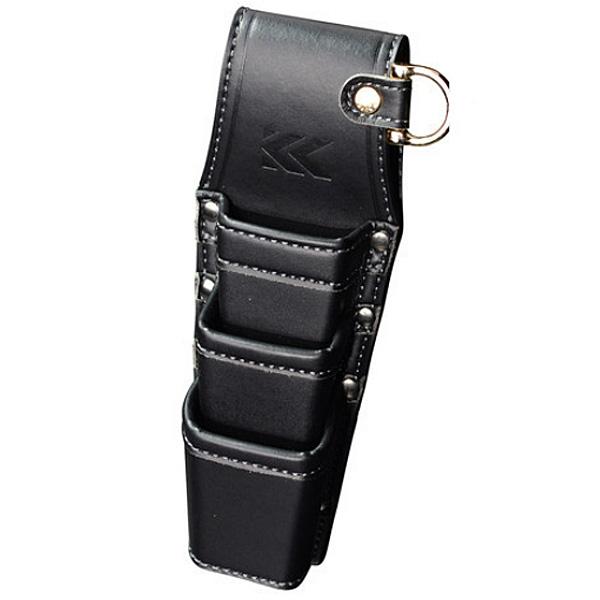 フジ矢 ホルダー3段 黒金 AH-63BG Light PU Leather シリーズ