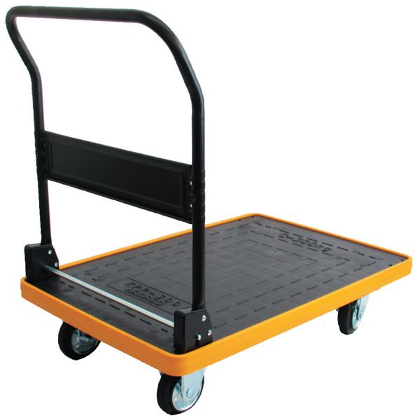 ハマコS.S 折りたたみハンドル樹脂台車 KPP-301Y 積載荷重300kg