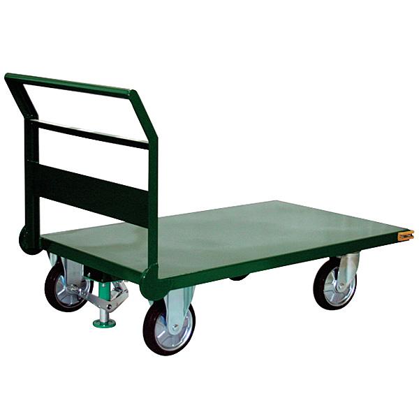 ハマコS.S 鋼板製台車 SC-248-L 固定ハンドルタイプ 積載荷重170kg ゴム車輪 ハンマーロック取付|現場にGO