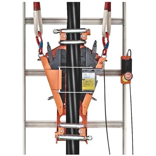育良精機 ISK-WG2080M ウェッジグリップ2 Φ20~80mm ケーブル延線用 保持器 落下防止 置き型 吊下げ型 2WAY 300kg対応|現場にGO
