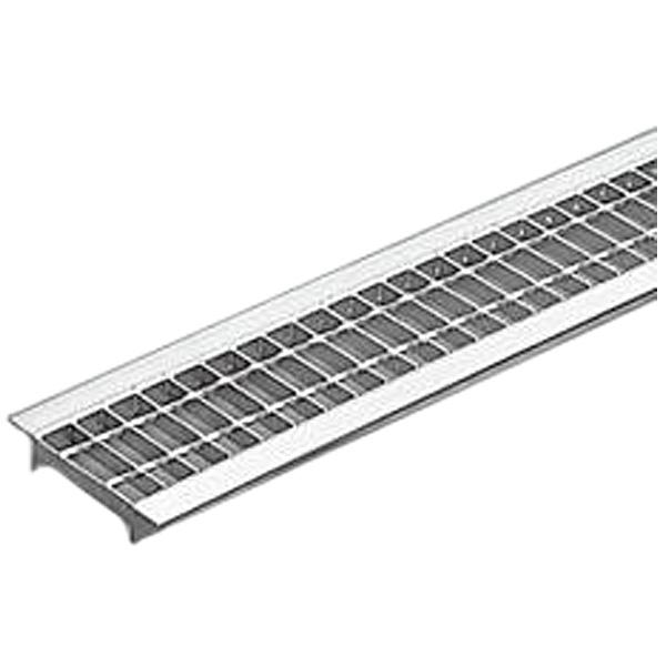 【受注生産】カネソウ スチール製グレーチング プレーンタイプ 歩道U字溝用 HSUM-P-22019 クッション付き