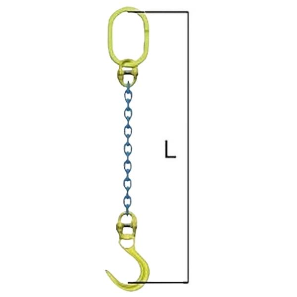 人気商品の チェーンスリング 1本吊りセット TA1-OKE 13-1.5m 5.2t 