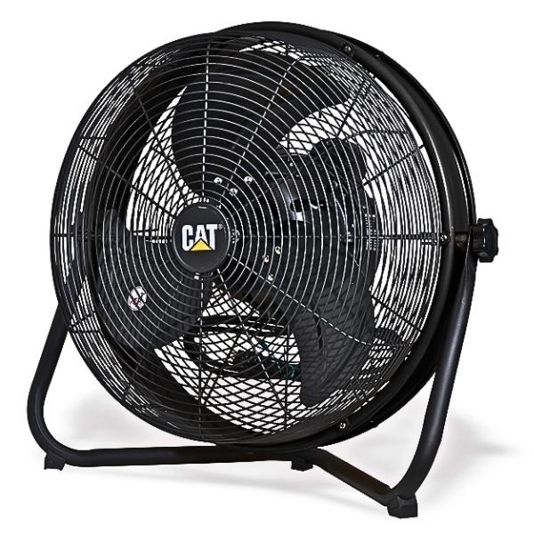 ムサシ CAT 工業扇 45cm フロアーファン 羽根軸80° 半回転機能付 ブラック EEMF-18S180BK 壁掛け 床置き CATERPILLAR|現場にGO