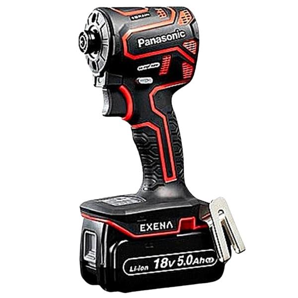パナソニック 充電インパクトドライバー EZ1PD1J18D-R 赤色 レッド 18V 5.0Ah LJタイプ 電池セット