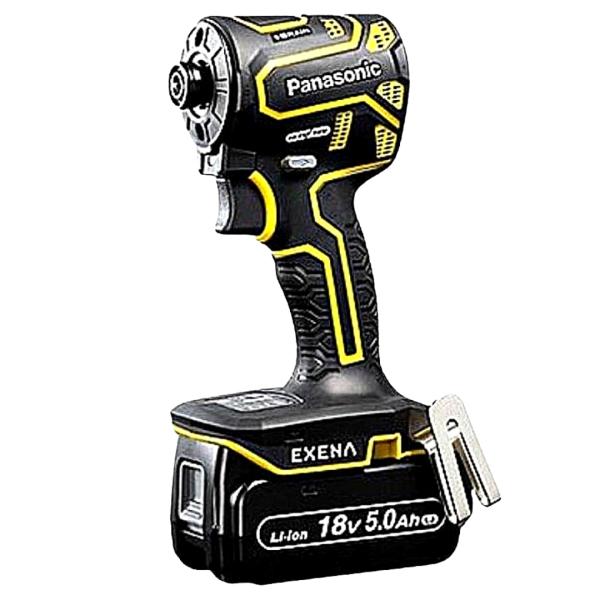 パナソニック 充電インパクトドライバー EZ1PD1J18D-Y 黄色 イエロー 18V 5.0Ah LJタイプ 電池セット