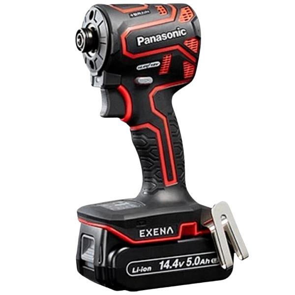 パナソニック 充電インパクトドライバー EZ1PD1J14D-R 赤色 レッド 14.4V 5.0Ah LJタイ プ 電池セット エグゼナ EXZNA