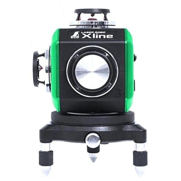 シンワ測定 レーザーロボ X line グリーン フルライン 地墨クロス 71608｜現場にGO