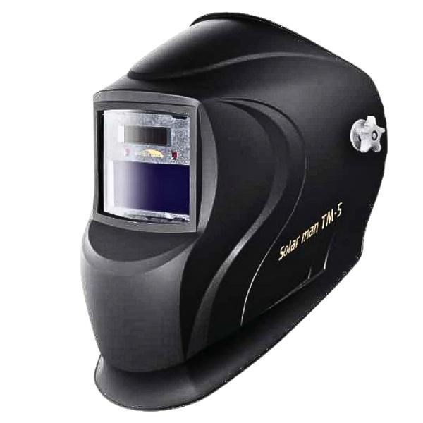 サンピース 高速遮光面 ソーラーマン TM-5 キャップ型 TM-5H ヘルメット取付型 遮光#8～13 高速遮光1/20000秒 CUT対応 ワイド視野 液晶自動溶接面