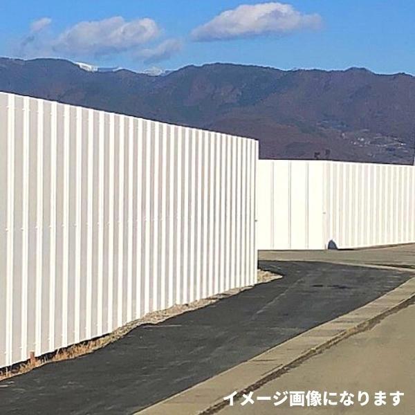 鈴東 カラー STホワイト 安全鋼板 パンチング 1.2mm×540mm×2000mm 4穴 仮囲い 建設 資材 現場 フェンス 2m 亜鉛メッキ アエン